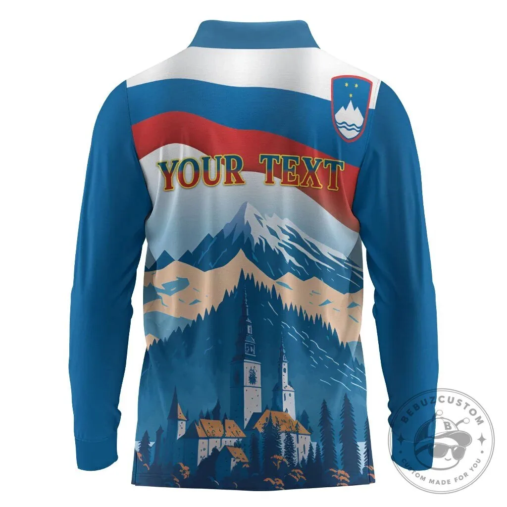 Slovenia Independence Day Lake Bled Julian Alps Long Sleeve Polo Shirt 7 Slovenia Independence Day Lake Bled Julian Alps Long Sleeve Polo Shirt
