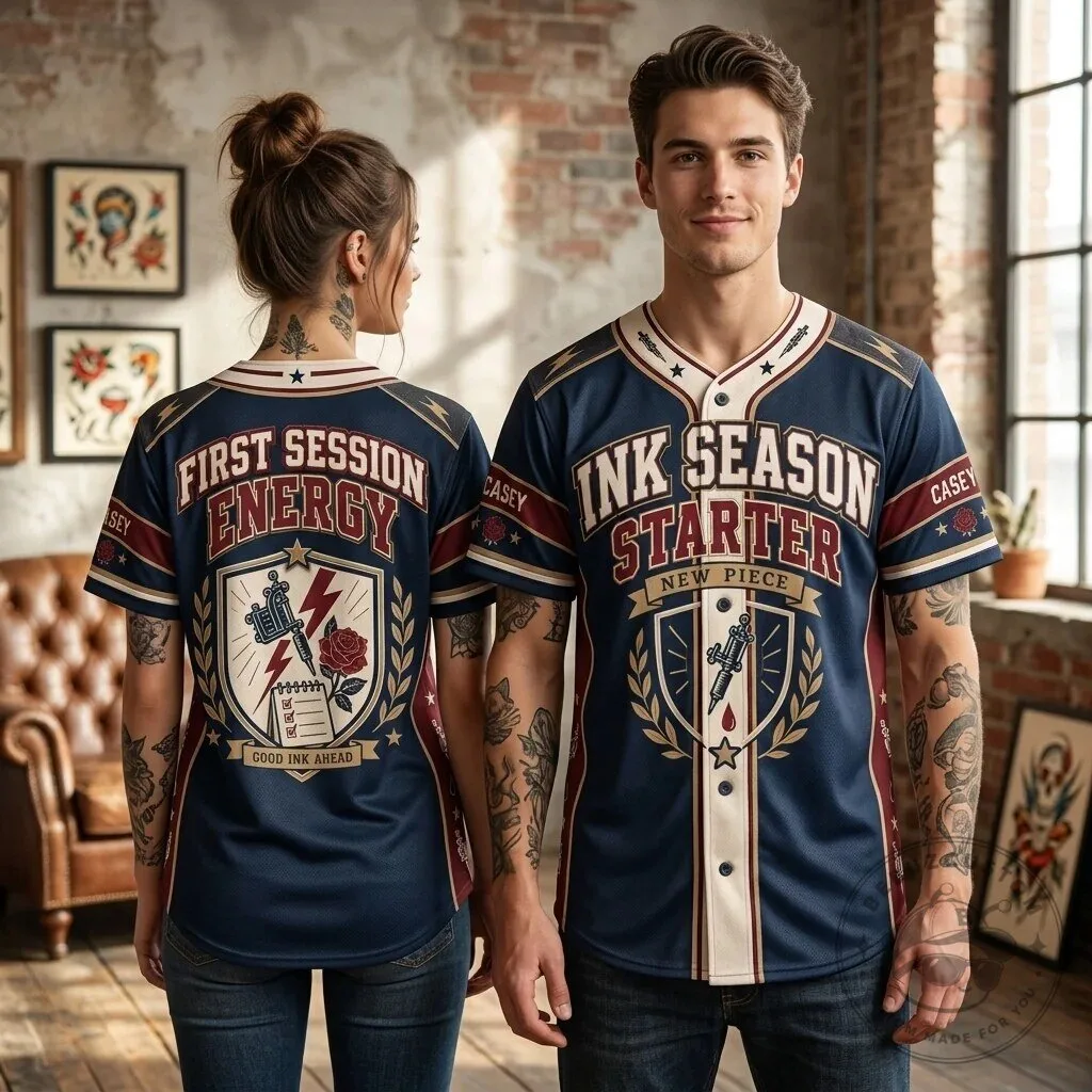 Ink Season Starter Tattoo Artist Baseball Jersey - Custom Name Gift