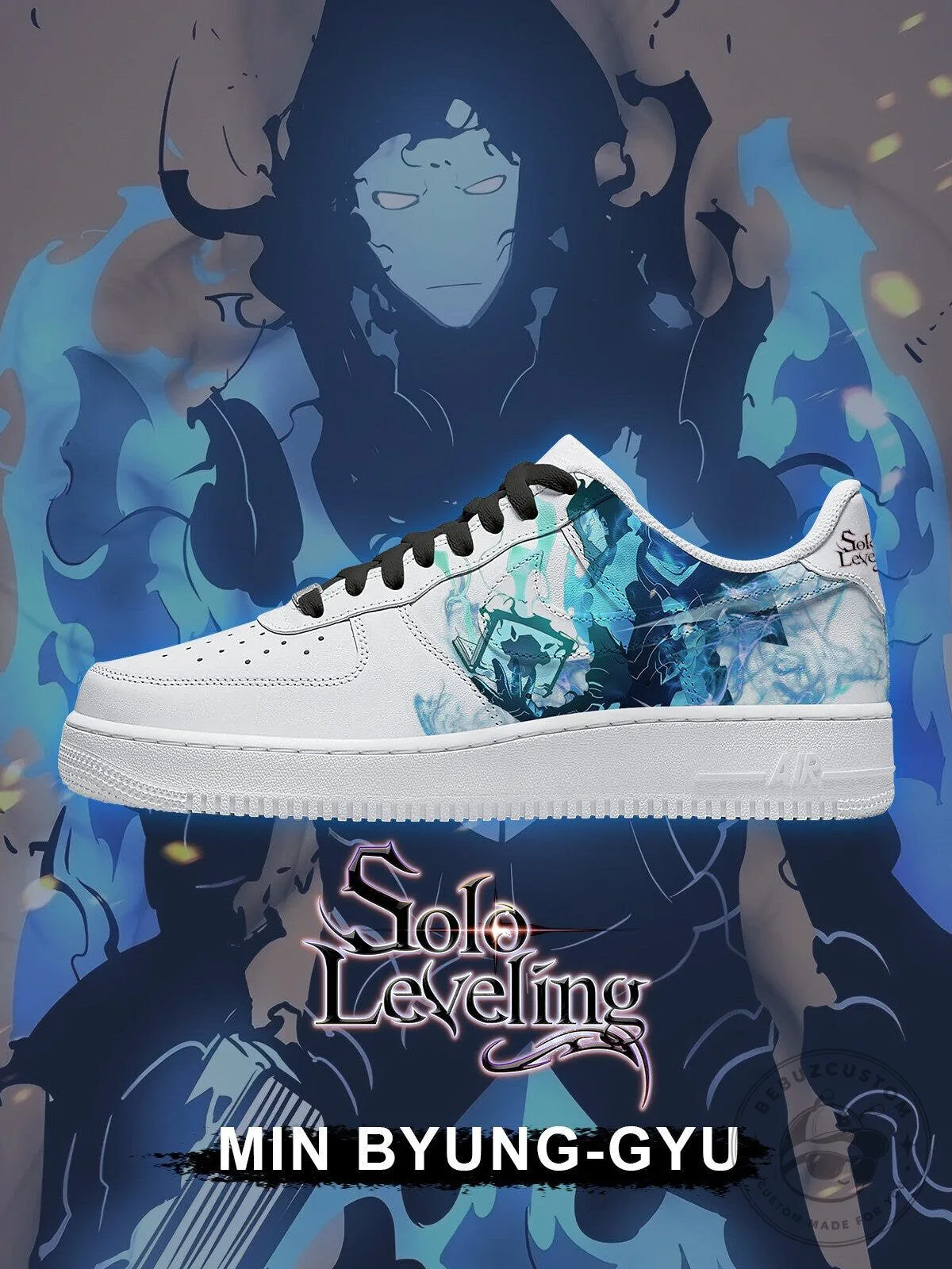 Solo Leveling Min Byung-Gyu Anime Custom Sneakers