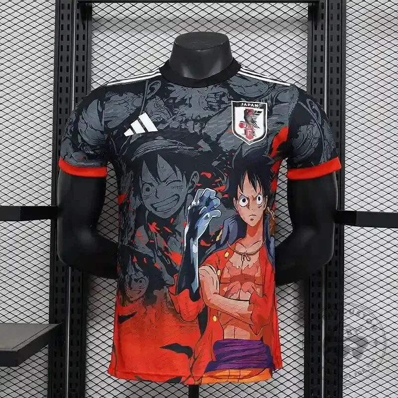 One Piece Monkey D. Luffy Japan Soccer Jersey Anime Football Shirt