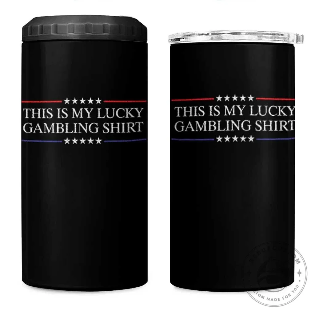 This Is My Lucky Gambling Shirt Funny Casino Poker Player Can Cooler Tumbler