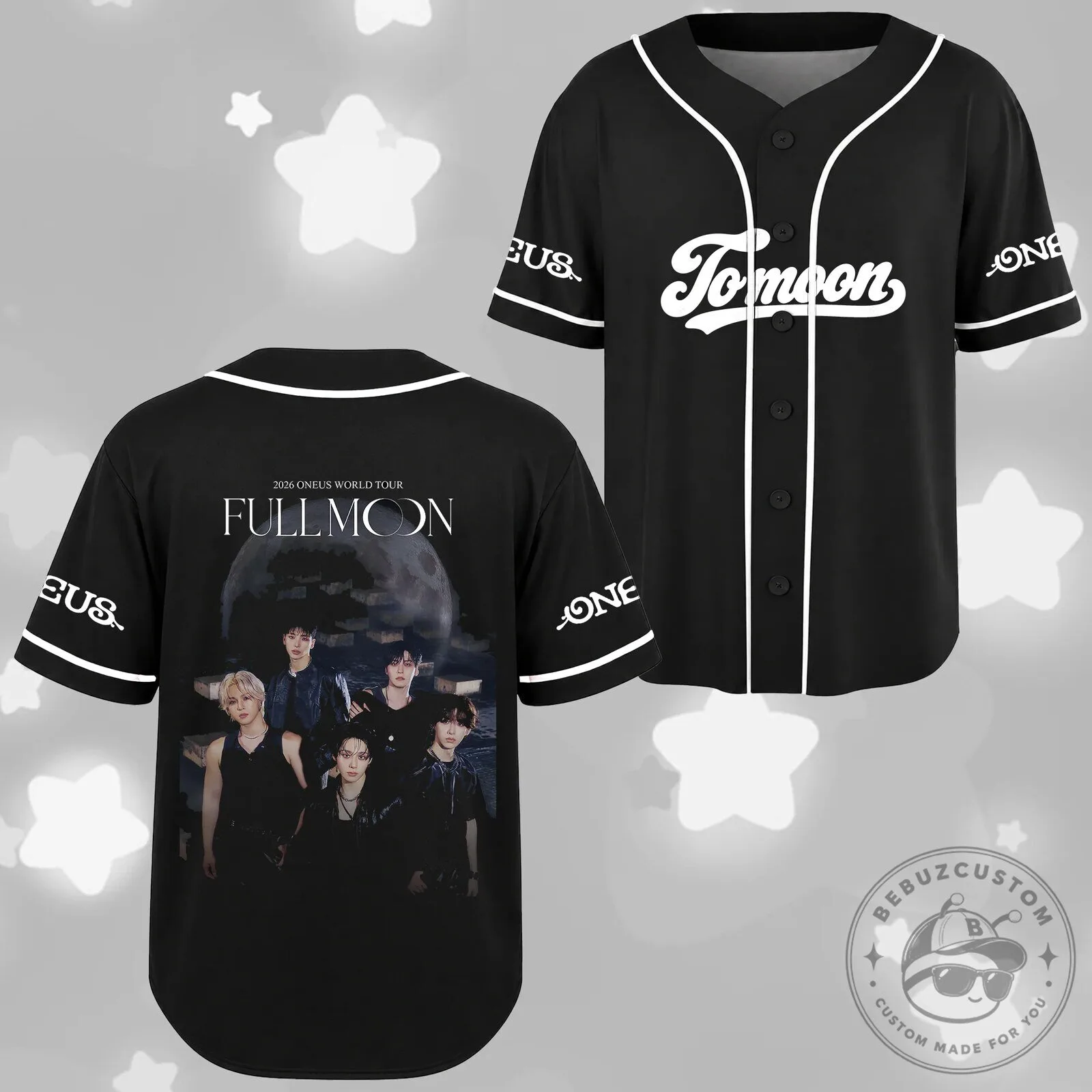 Oneus Tomoon Full Moon 2026 World Tour Black Baseball Jersey 5 Oneus Tomoon Full Moon 2026 World Tour Black Baseball Jersey
